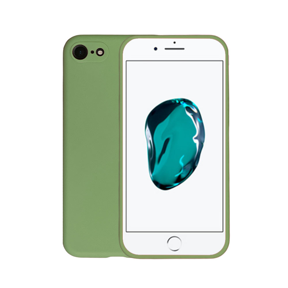 omvang Overwinnen weten iPhone 7/8 siliconen hoesje - Groen - Smartphonica