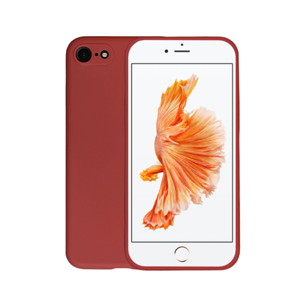 zijde software bijkeuken iPhone 6/6s siliconen hoesje - Rood - Smartphonica