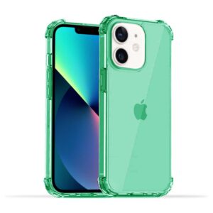 iPhone 12 Mini transparant siliconen hoesje - Groen