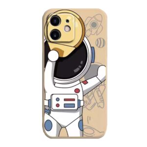 iPhone 11 hoesje TPU
  met astronaut opdruk - beige