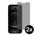 iPhone 12 Pro Max privacy screenprotector 2x