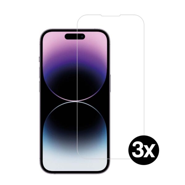 iPhone 14 Pro Max screenprotector 3x