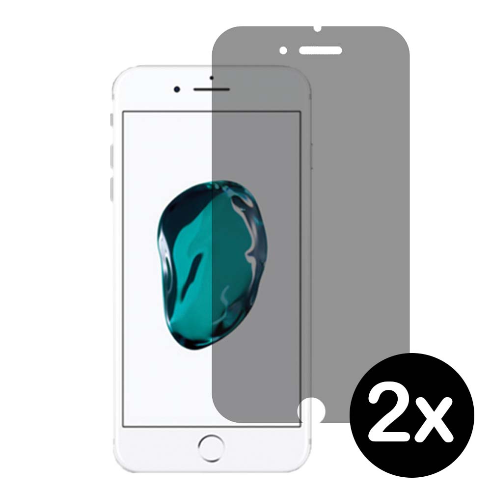 iPhone 7-8 privacy screenprotector 2x