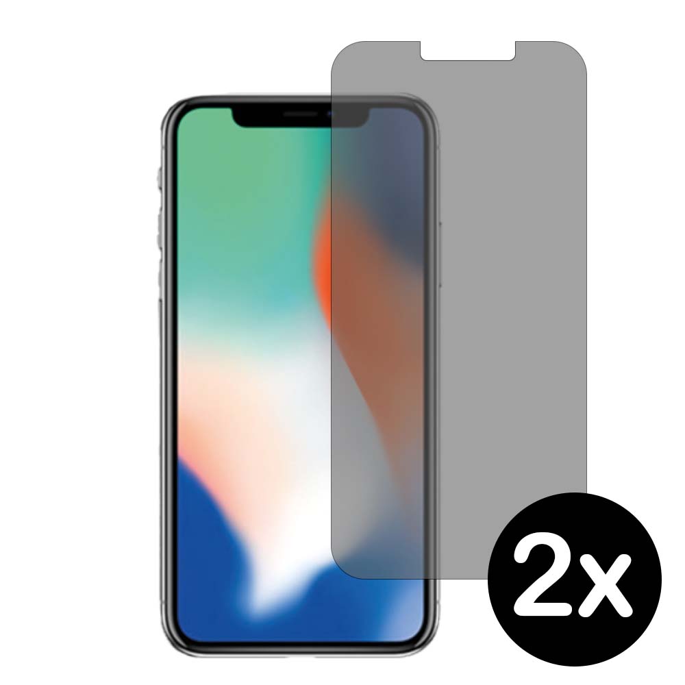 iPhone X-Xs privacy screenprotector 2x