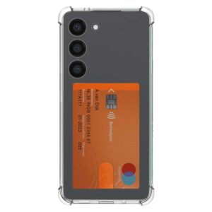 Samsung Galaxy S23 Plus transparant hoesje met pashouder 1