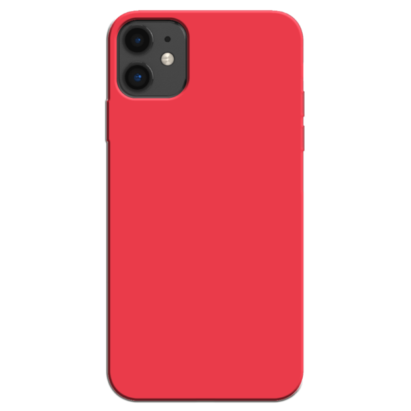 iPhone 11 Hoesje Rood Achterkant