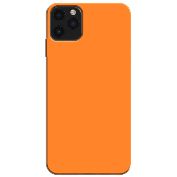 iPhone 11 Pro Max Hoesje Oranje Achterkant