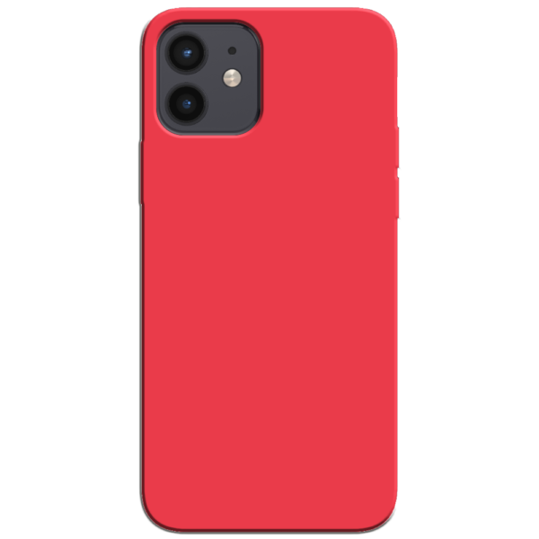 iPhone 12 Hoesje Rood Achterkant