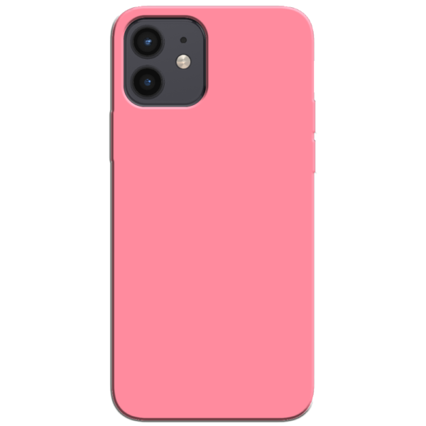 iPhone 12 Hoesje Roze Achterkant