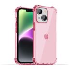 iPhone 14 Plus transparant hoesje roze