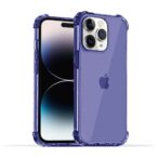 iPhone 14 Pro transparant hoesje donkerblauw