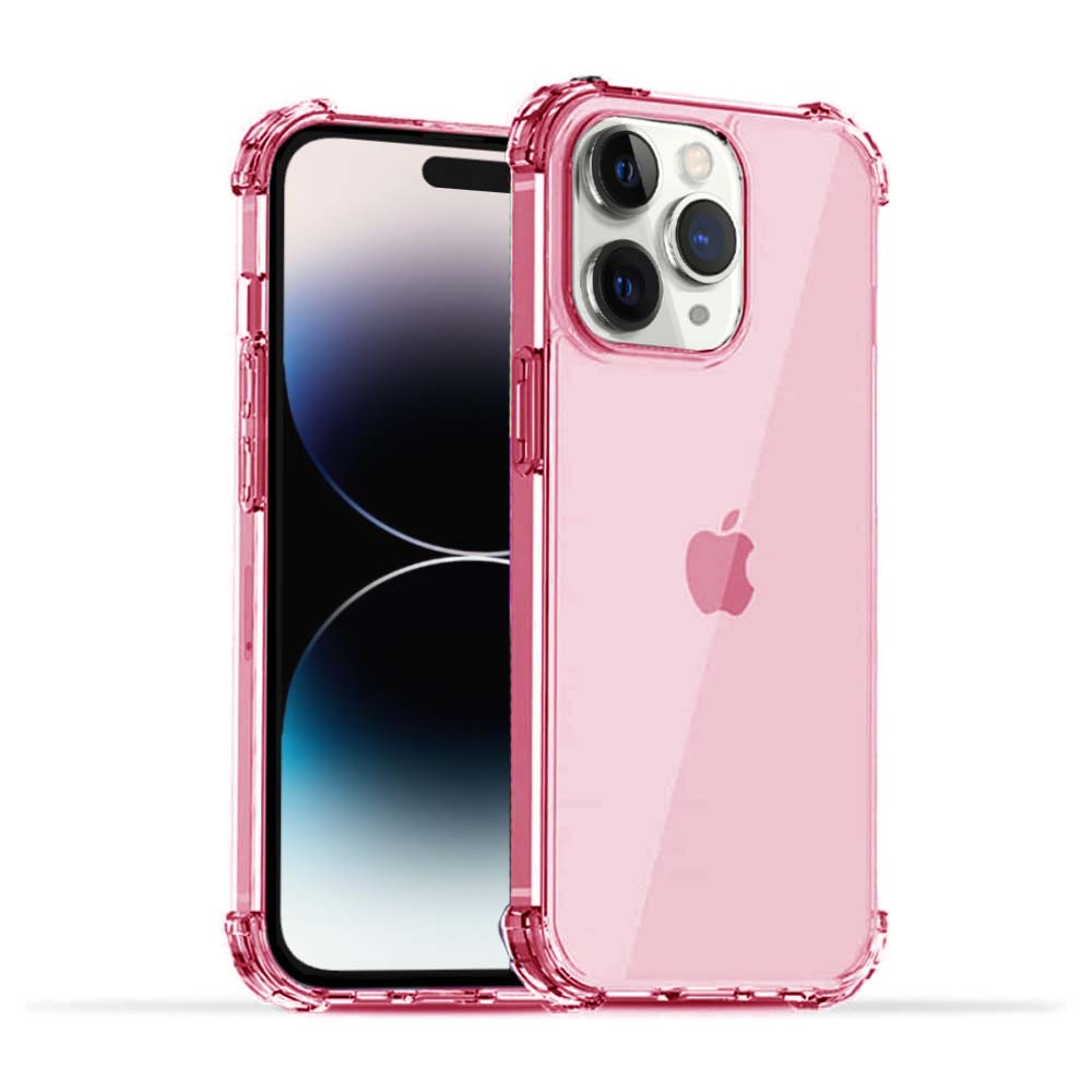 iPhone 14 Pro transparant hoesje roze