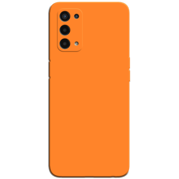 Oppo A54 5G Hoesje Oranje Achterkant
