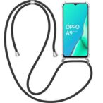 Oppo A9 2020 transparant hoesje met koord