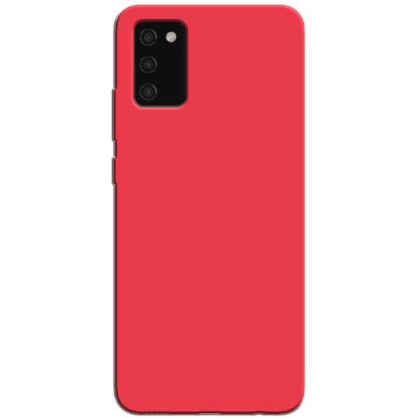 Samsung Galaxy A02s Hoesje Rood Achterkant