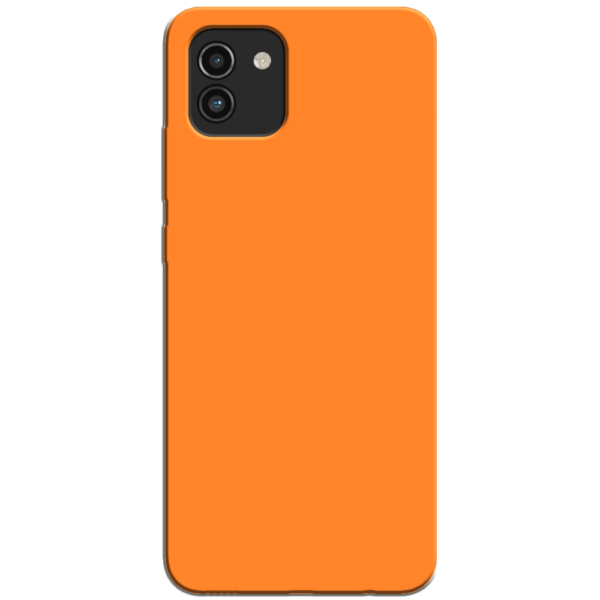 Samsung Galaxy A03 Hoesje Oranje Achterkant