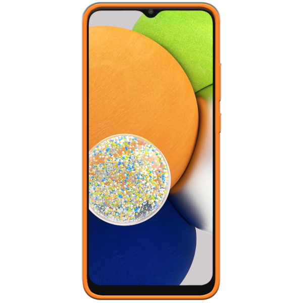 Samsung Galaxy A03 Hoesje Oranje Voorkant