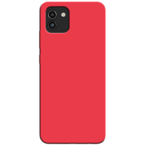 Samsung Galaxy A03 Hoesje Rood Achterkant