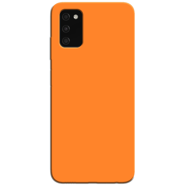 Samsung Galaxy A03s Hoesje Oranje Achterkant