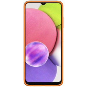 Samsung Galaxy A03s Hoesje Oranje Voorkant