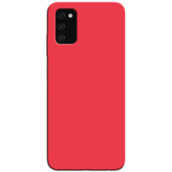 Samsung Galaxy A03s Hoesje Rood Achterkant