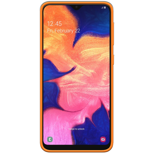 Samsung Galaxy A10 Hoesje Oranje Voorkant