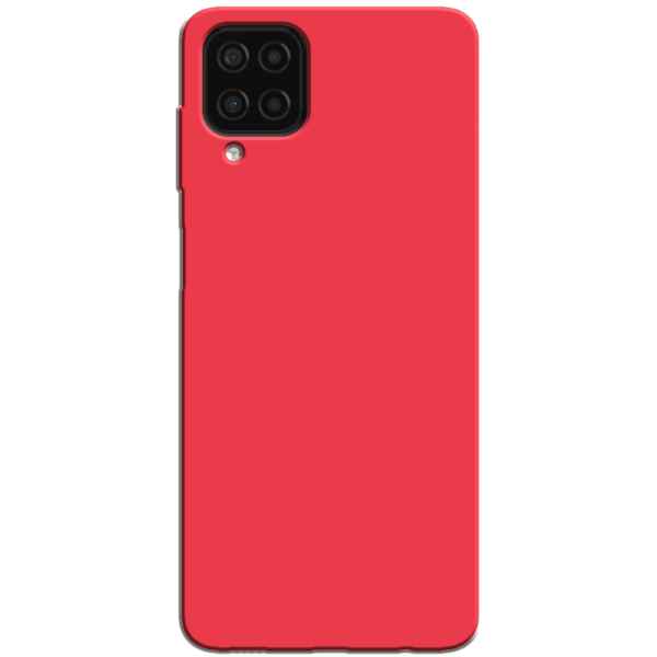 Samsung Galaxy A12 Hoesje Rood Achterkant
