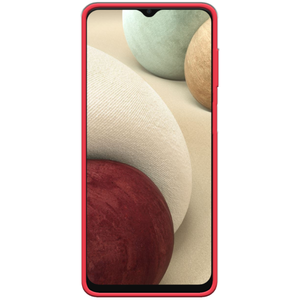 Samsung Galaxy A12 Hoesje Rood Voorkant