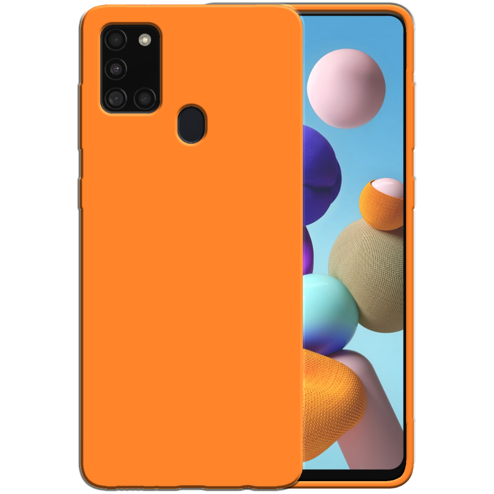 Samsung Galaxy A21s Hoesje Oranje