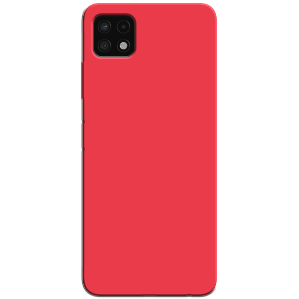 Samsung Galaxy A22 5G Hoesje Rood Achterkant
