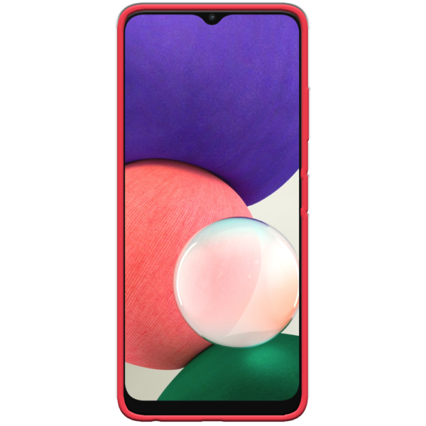 Samsung Galaxy A22 5G Hoesje Rood Voorkant