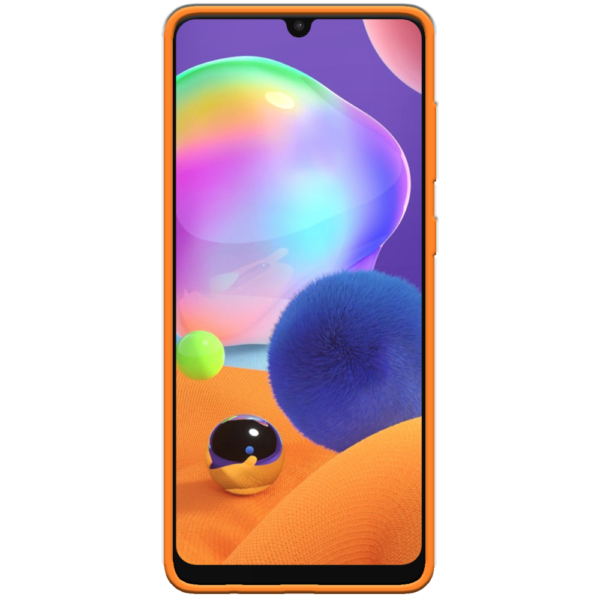Samsung Galaxy A31 Hoesje Oranje Voorkant