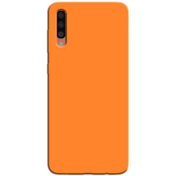 Samsung Galaxy A70 Hoesje Oranje Achterkant