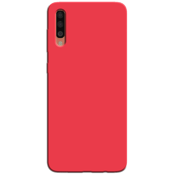 Samsung Galaxy A70 Hoesje Rood Achterkant