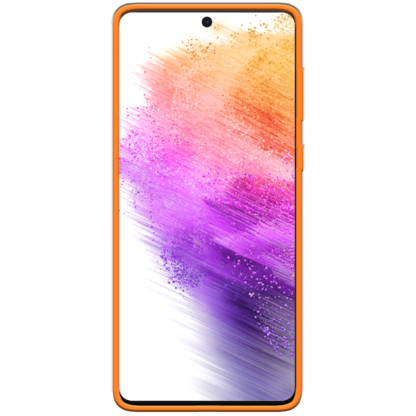 Samsung Galaxy A73 5G Hoesje Oranje Voorkant