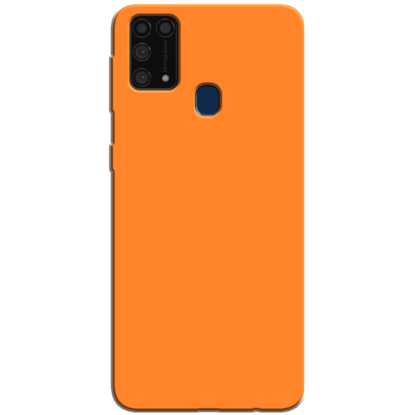 Samsung Galaxy M31 Hoesje Oranje Achterkant