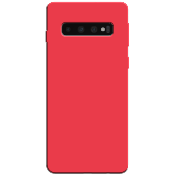 Samsung Galaxy S10 Hoesje Rood Achterkant