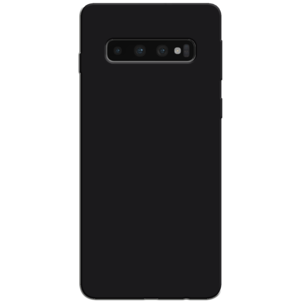 Samsung Galaxy S10 Plus Hoesje Zwart Achterkant