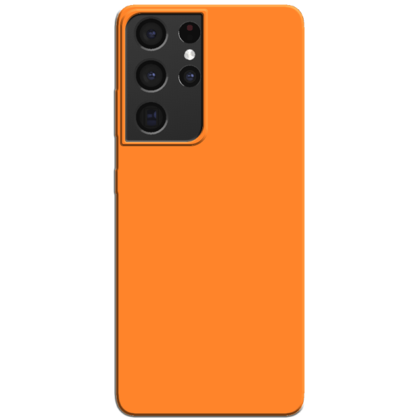 Samsung Galaxy S21 Ultra Hoesje Oranje Achterkant