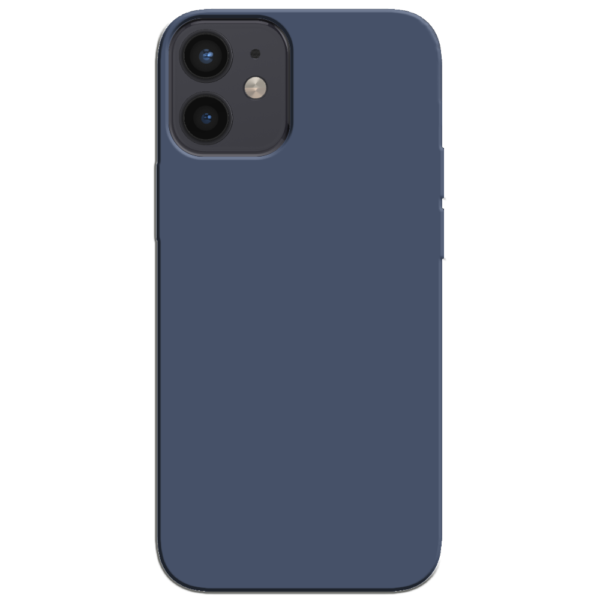 iPhone 12 Mini Hoesje Donkerblauw Achterkant
