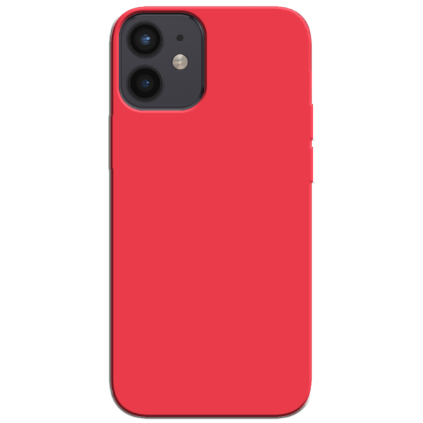 iPhone 12 Mini Hoesje Rood Achterkant