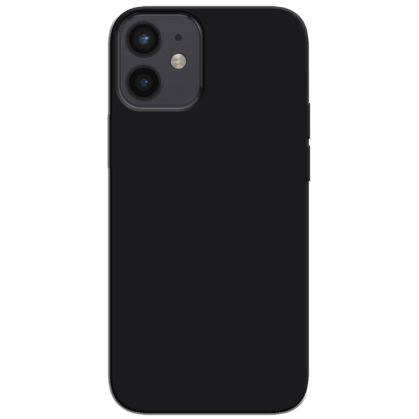 iPhone 12 Mini Hoesje Zwart Achterkant