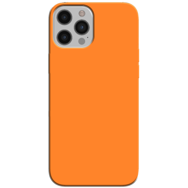 iPhone 12 Pro Max Hoesje Oranje Achterkant