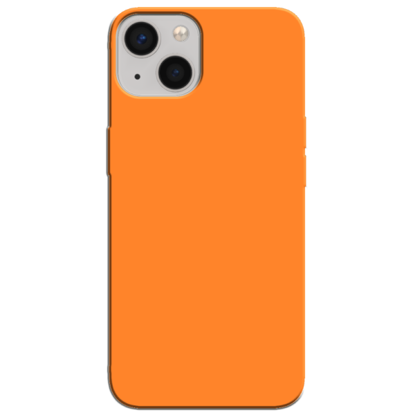 iPhone 13 Hoesje Oranje Achterkant
