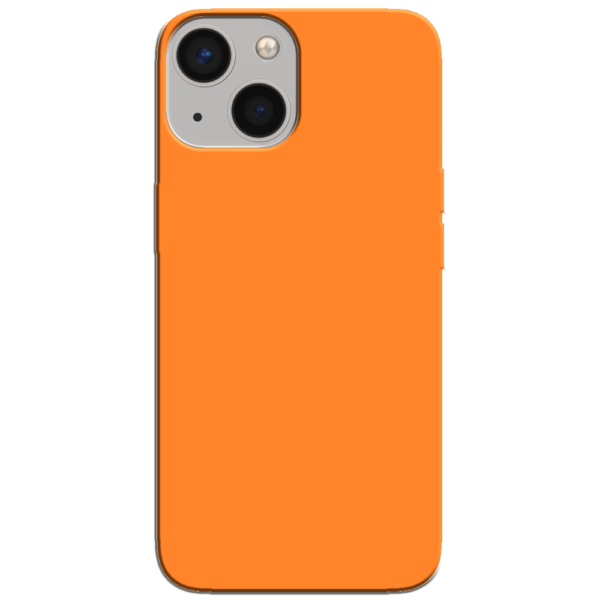 iPhone 13 Mini Hoesje Oranje Achterkant