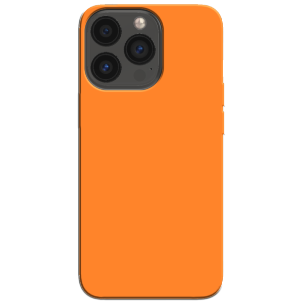 iPhone 13 Pro Hoesje Oranje Achterkant