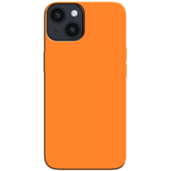 iPhone 14 Hoesje Oranje Achterkant