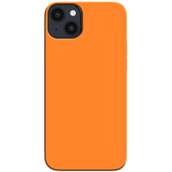 iPhone 14 Plus Hoesje Oranje Achterkant