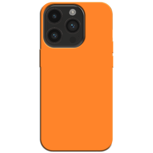iPhone 14 Pro Hoesje Oranje Achterkant