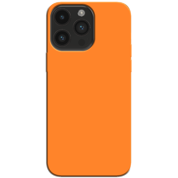 iPhone 14 Pro Max Hoesje Oranje Achterkant